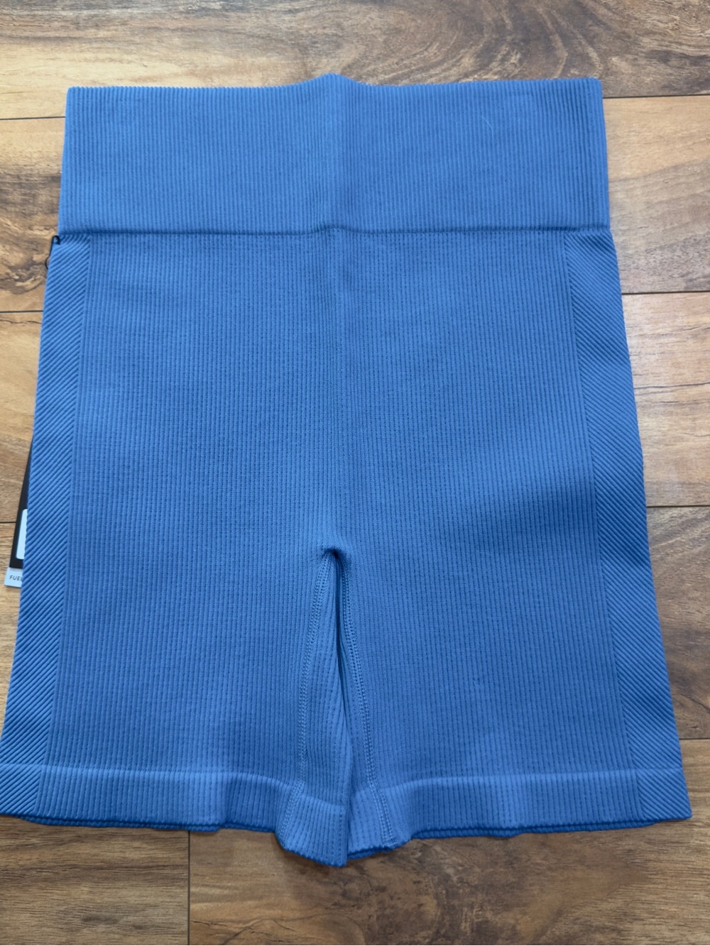 Traj3ctory Ribbed Biker Shorts Womens Size M High Waist Stretch Activewear Short